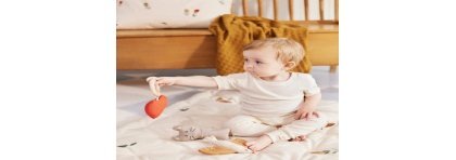 Play mat Organic cotton , Birds - Dear April