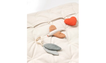 Play mat Organic cotton , Birds - Dear April