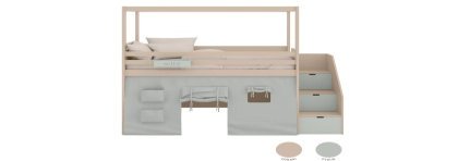 Lit mezzanine pour enfants entièrement personnalisable – Modulaire