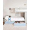 Lit train enfant modulable avec rangements personnalisable - MUBA