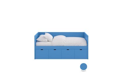 Modular children's BOX bed with 4 drawers – Customizable