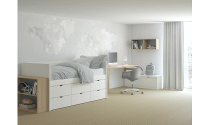 Block Bed 6 Drawers Muba  - Petit Toi