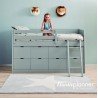 Lit Block + Grands Tiroirs Muba Design - Petit Toi