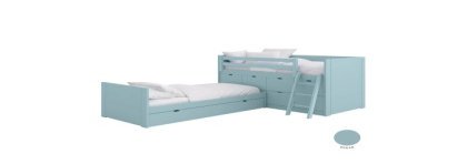 Lit Block + Grands Tiroirs Muba Design - Petit Toi