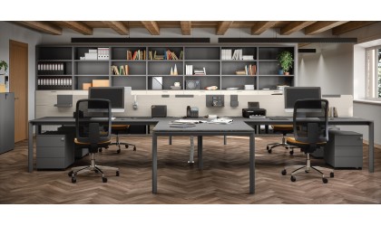Modular workspace M - Italian design for office