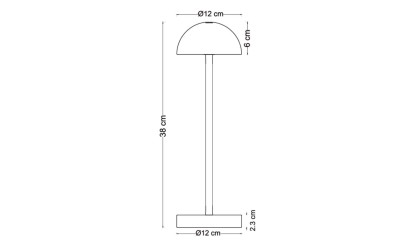 Fonzy Lampe de Table Rechargeable – Dyberg Larsen