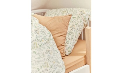 Housse de duvet enfant SUMMER FLOWERS en coton bio – 140x200 cm