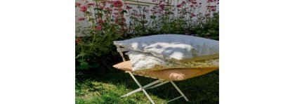 Organic cotton children's duvet cover SUMMER FLOWERS – 140x200 cm