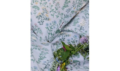 Organic cotton children's duvet cover SUMMER FLOWERS – 140x200 cm