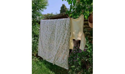 Organic cotton children's duvet cover SUMMER FLOWERS – 140x200 cm