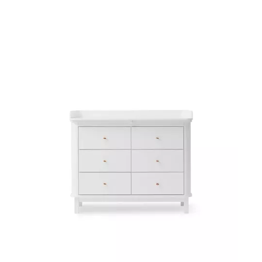 Seaside 6-Drawer Baby Dresser with Changing Table – Elegant & Practica