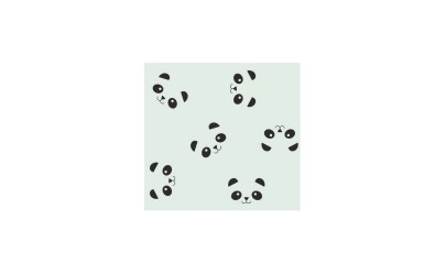 Frise adhésive – Panda – Menthe