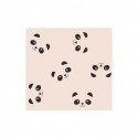 Frise adhésive – Panda – Rose