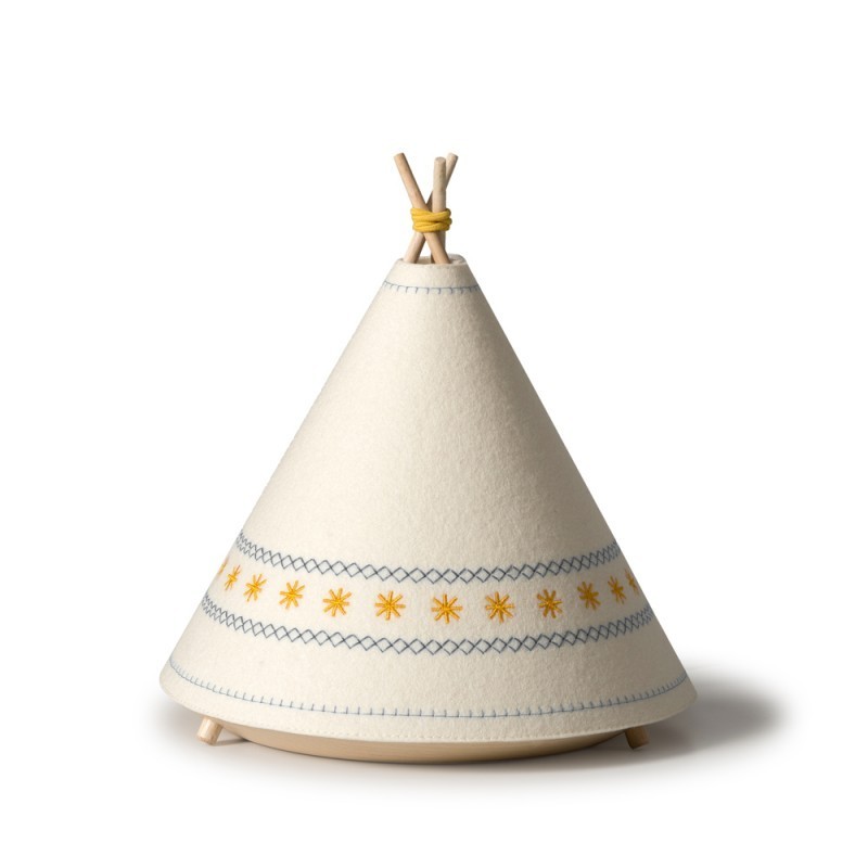 Lampe de table – Tipi – Jaune / Rouge / Bleu Lampe de table – Tipi – Jaune / Rouge / Bleu