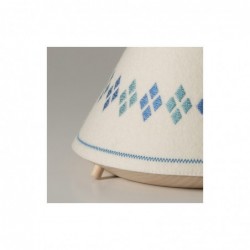 Lampe de table – Tipi – Jaune / Rouge / Bleu