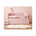 Lit enfant « Block » avec casiers Bahia – 20 coloris