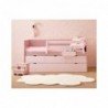 Lit enfant « Block » avec casiers Bahia – 20 coloris
