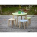 Table ronde Ø58 cm – Hauteur 48 cm + Tabourets