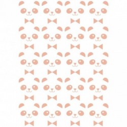 Sticker – 20 mini pandas roses