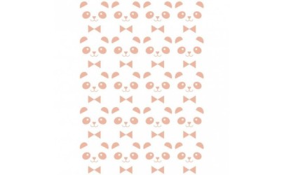 Sticker – 20 mini pandas roses