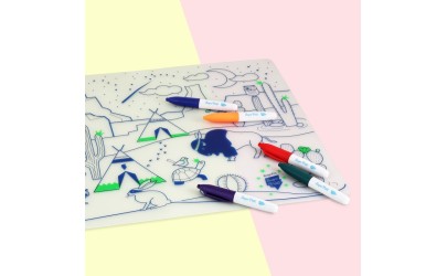 Set de table à colorier – Cactus