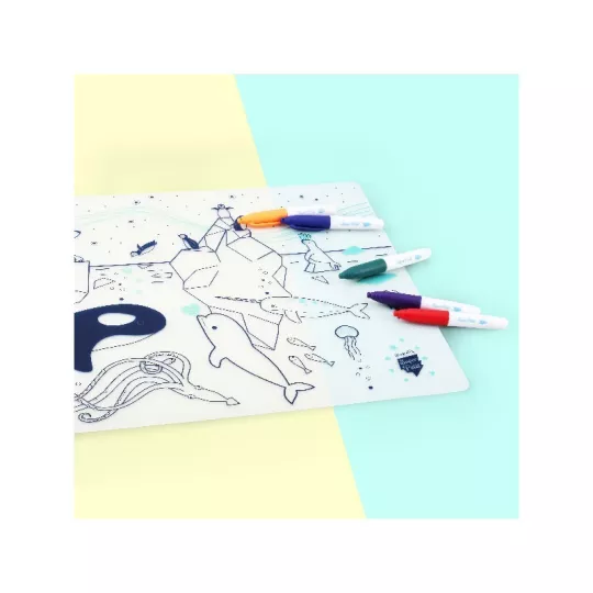 Set de table à colorier – banquise