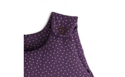 Gigoteuse d’hiver – Violet / étoiles beiges