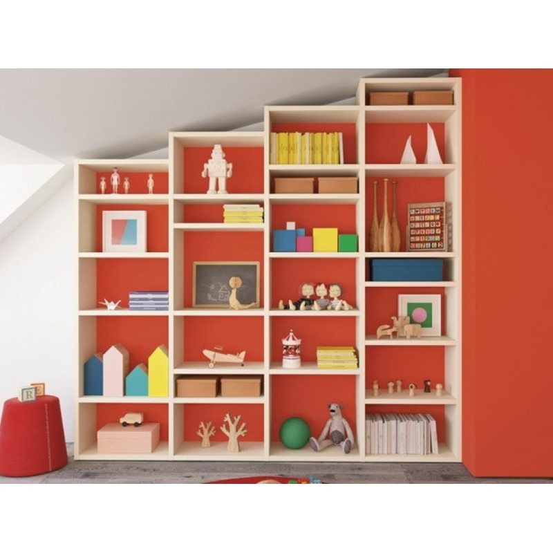 Bibliothèque Holly avec plusieurs configurations possibles, 
 Couleurs, tiroirs, portes et tailles a choix.
