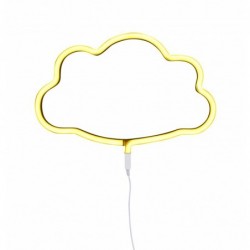 Lampe Neon style light: Nuage Jaune