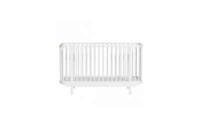 Lit de bébé évolutif – Wood Collection – Blanc