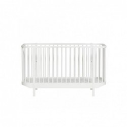 Lit de bébé évolutif – Wood Collection – Blanc