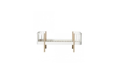 Lit junior – Wood Collection – Blanc/chêne