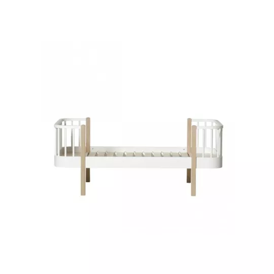 Lit junior – Wood Collection – Blanc/chêne