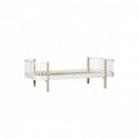 Lit junior – Wood Collection – Blanc/chêne (Large)