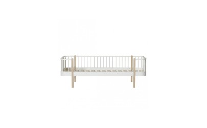 Lit banquette – Wood Collection – Blanc/chêne