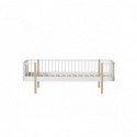 Lit banquette – Wood Collection – Blanc/chêne
