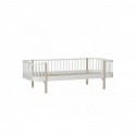 Lit banquette – Wood Collection – Blanc/chêne
