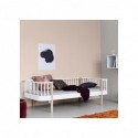 Lit banquette – Wood Collection – Blanc/chêne