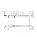 Lit mezzanine bas – Wood Collection – Blanc