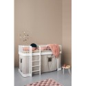 Lit mezzanine bas – Wood Collection – Blanc