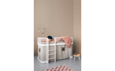 Lit mezzanine bas – Wood Collection – Blanc