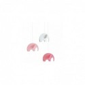 Mobile suspendu – Éléphant Rose