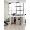 Lit mezzanine bas – Wood Collection – Blanc/chêne
