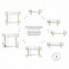 Lit mezzanine – Wood Collection – Blanc