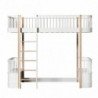 Lit mezzanine – Wood Collection – Blanc/chêne