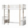 Lit mezzanine – Wood Collection – Blanc/chêne