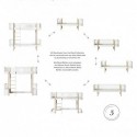 Lit mezzanine – Wood Collection – Blanc/chêne