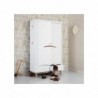Armoire – Wood Collection – Blanc/chêne (2 portes)