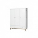 Armoire haute – Wood Collection – Blanc/chêne (3 portes)