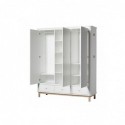 Armoire enfant– Wood Collection – Blanc/chêne (3 portes)